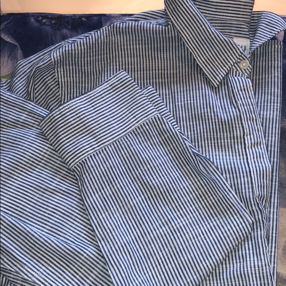 GAP | Striped Popover Blouse
